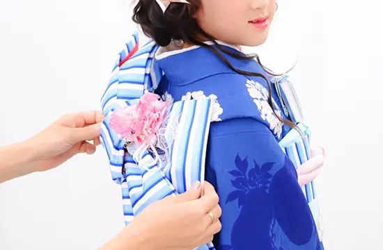 撮影当日の流れの着付