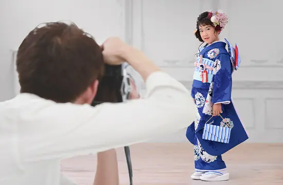 撮影当日の流れの撮影(1着目)