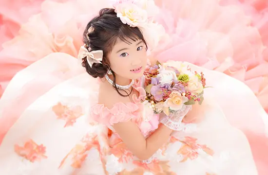 撮影当日の流れの撮影(2着目)