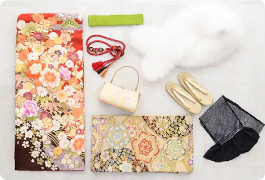 振袖レンタル20点セット着付け小物も含む