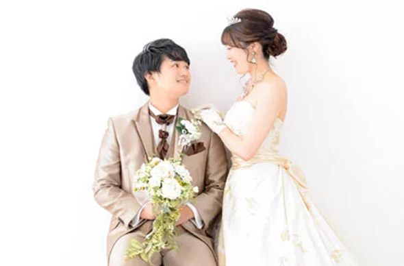 婚礼の洋装写真